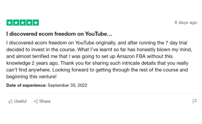 Ecom Freedom Reviews Legit 1
