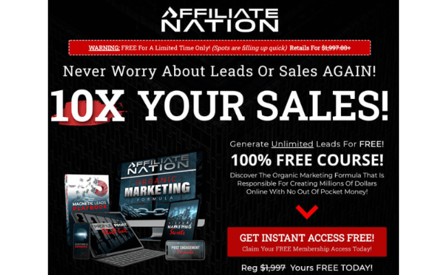 Affiliate Nation Review Website