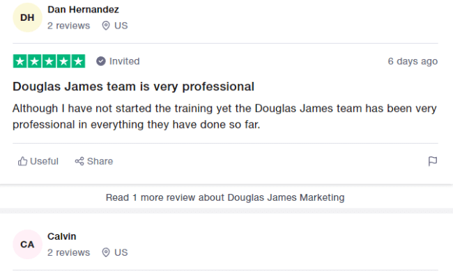 Douglas James Marketing Reviews