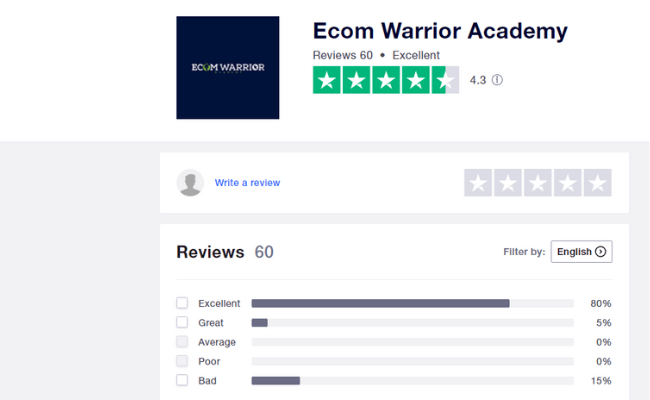 Ecom Warrior Academy Reviews