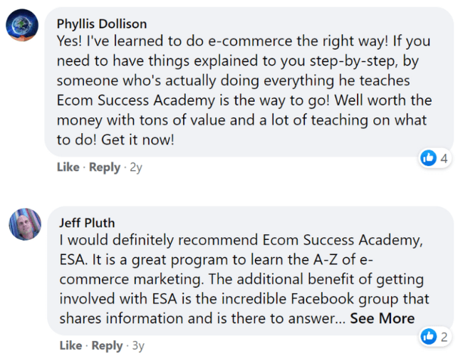 eCom Success Academy Online Reviews & Testimonials
