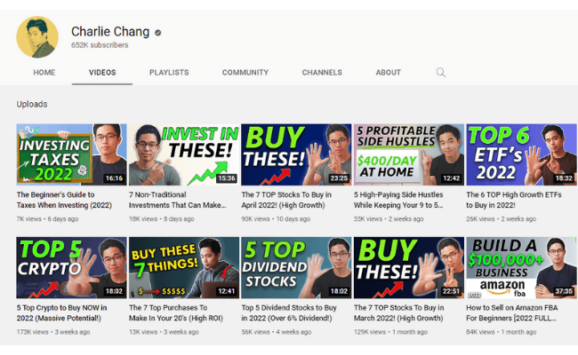 Charlie Chang YouTube