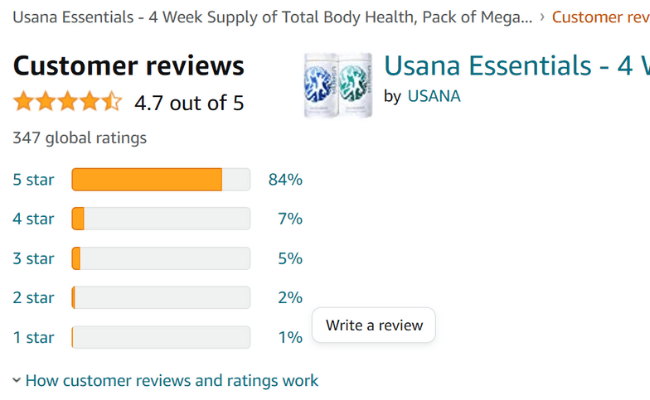 Usana Product Reviews