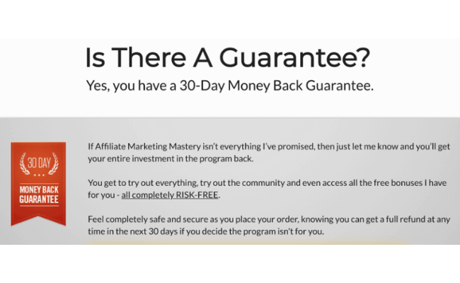 Affiliate Marketing Mastery Guarantee