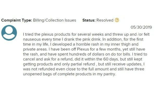 Plexus Scam Complaints 