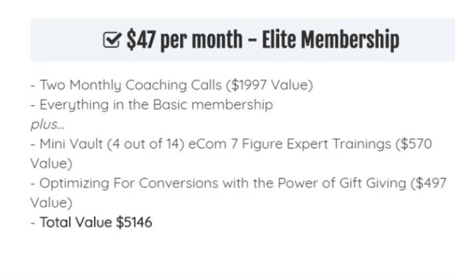eCom Masters Club-Elite Membership