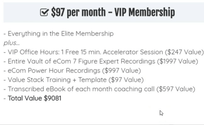 eCom Masters Club-VIP Membership
