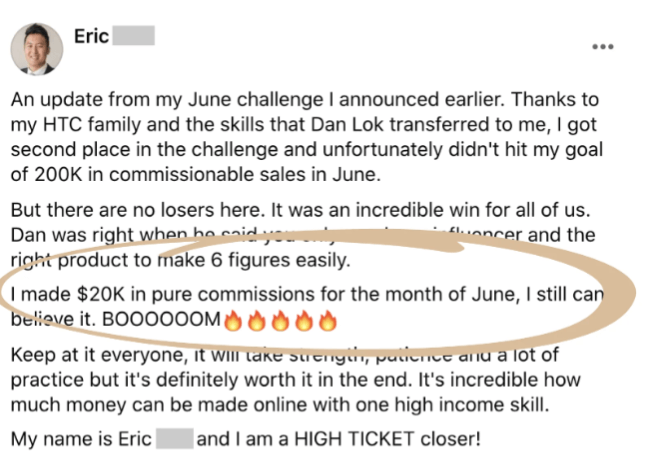 High Ticket Closer Reviews - Eric