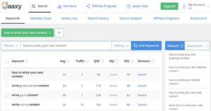 Jaaxy Keyword Research