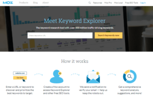 MOZ Keyword Explorer