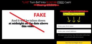 Millionaire Bizpro Fake Scarcity