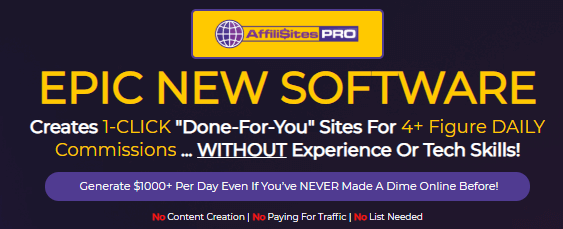 AffiliSites PRO Review - Sales Page Hype
