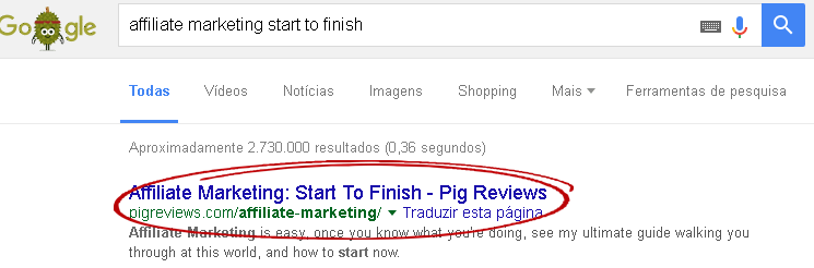 Profit Page Review - Fake Google Results 