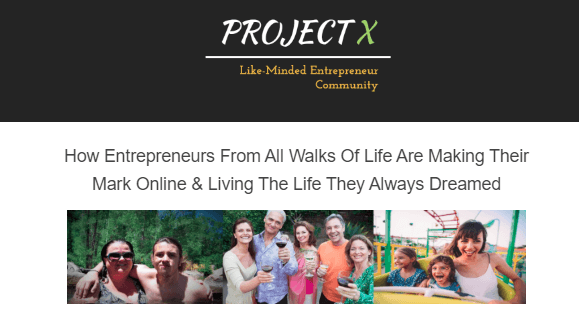 Project X Entrepreneurs Description 