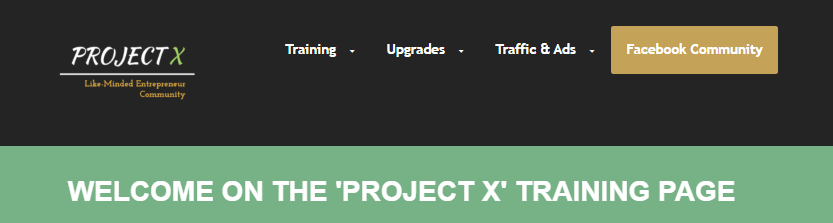 Project X Entrepreneurs Training 