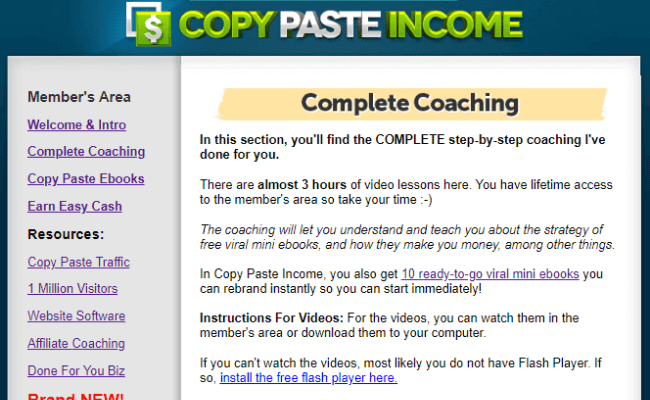 Copy Paste Income Training