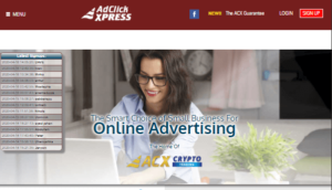 Profit Clicking Redirects to Ad Click Xpress Scam