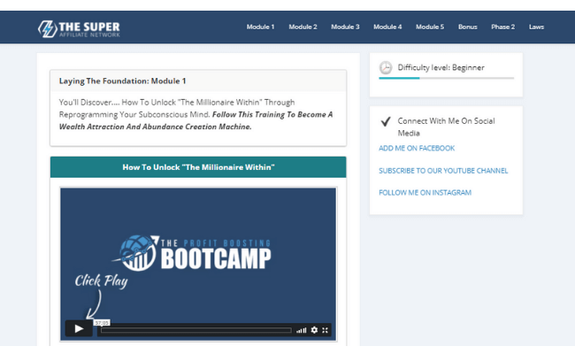 The Super Affiliate Network Review - Free Course