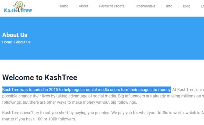 KashTree Scam Sign