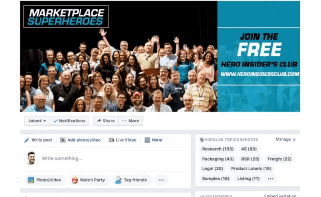 MarketPlace SuperHeroes Facebook Community
