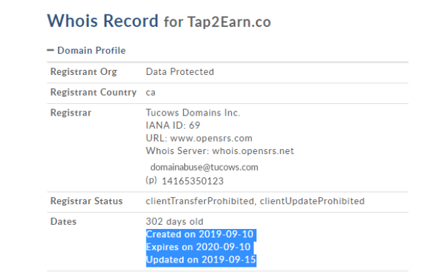 Tap2Earn Review - Domain Date