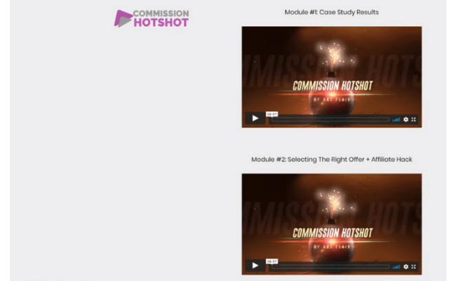 Commission Hotshot - Training Videos