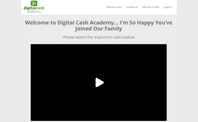Digital Cash Academy Members Area