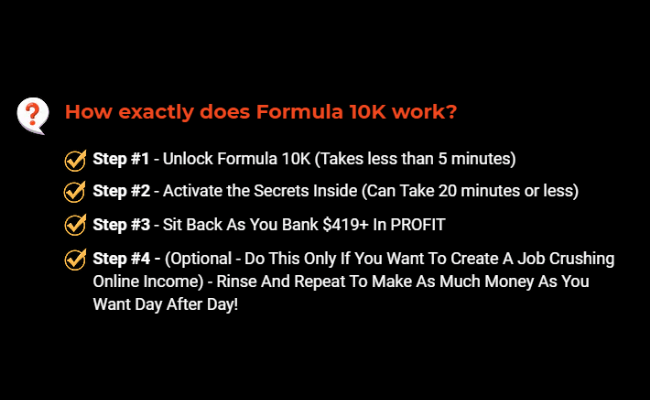 Formula 10K Steps