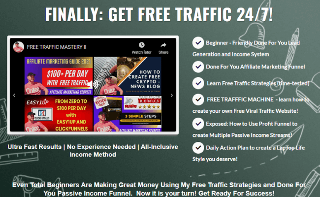 Free Traffic Mastery 2.0 Review Sales Page
