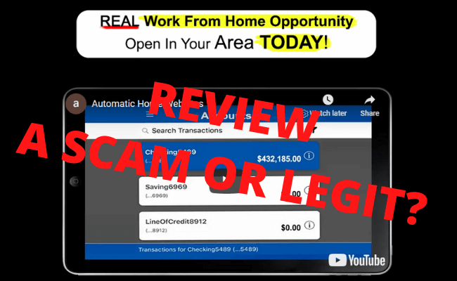 Automatic Home Websites Review - Scam Or Legit?