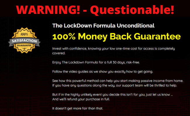 Questionable Money-Back Guarantee