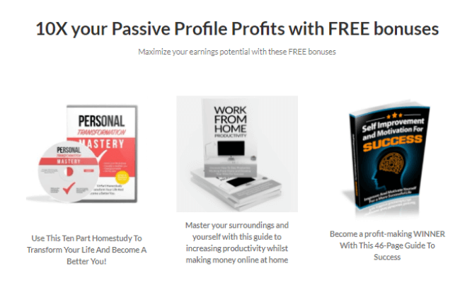 Passive Profile Profits Review - Bonuses
