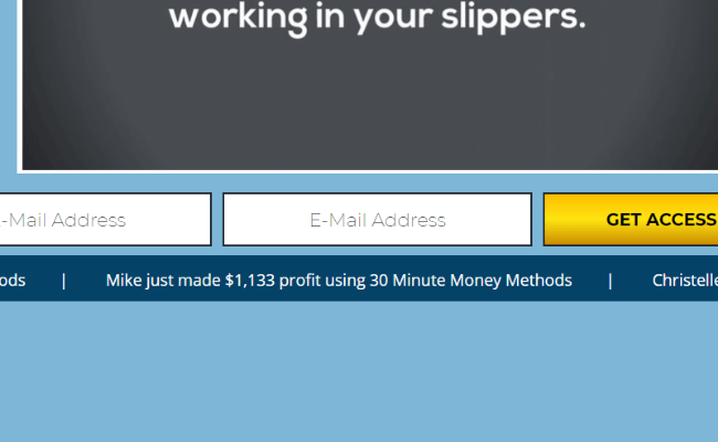 30 Minute Money Methods Review - Fake Income Proof