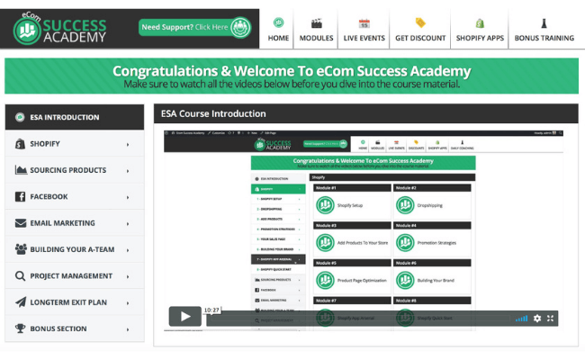 eCom Success Academy Program