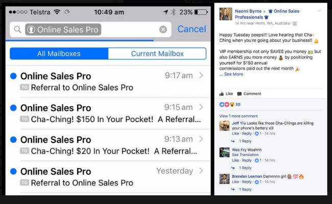 Online Sales Pro Income Proof
