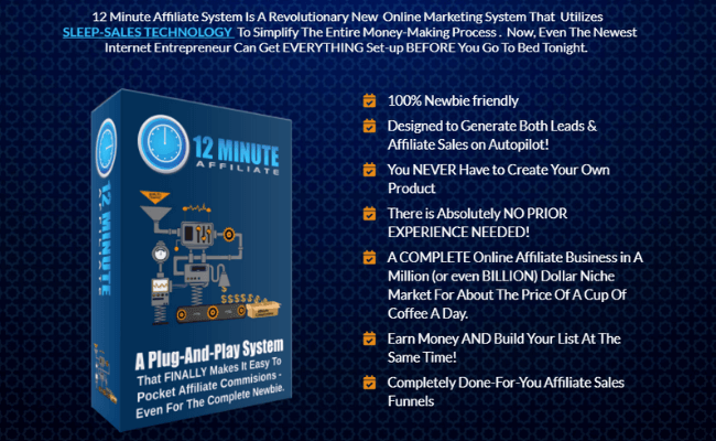 12 Minute Affiliate Review - Sales Page Hype