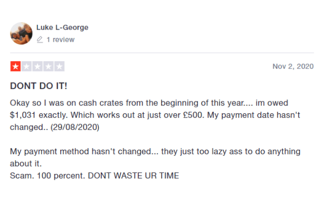 CashCrate Reviews Luke