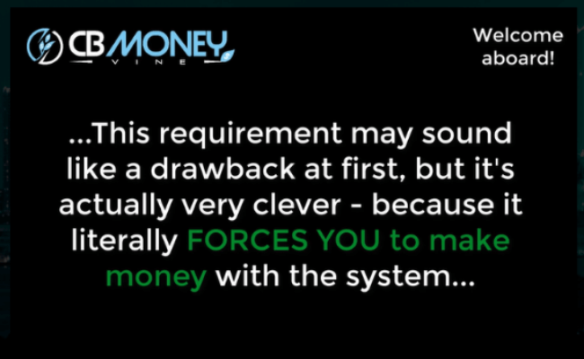 CB Money Vine Review - Dishonest Marketing