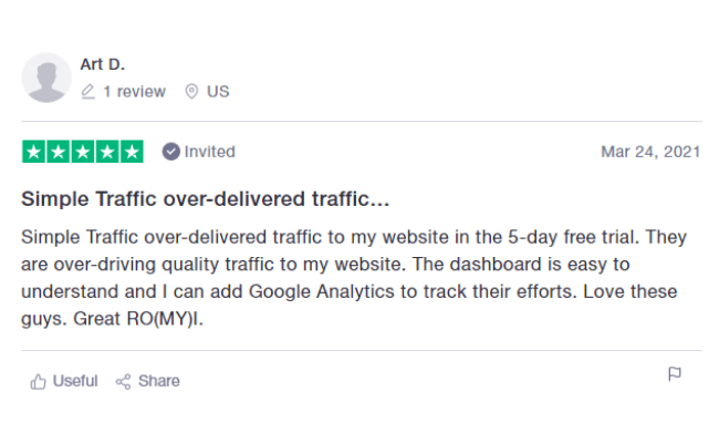 Simple Traffic Reviews