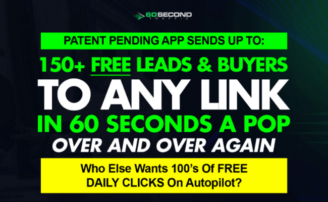 60 Second Traffic Sales Page
