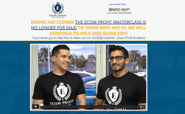 Ecom Profit Masterclass Review