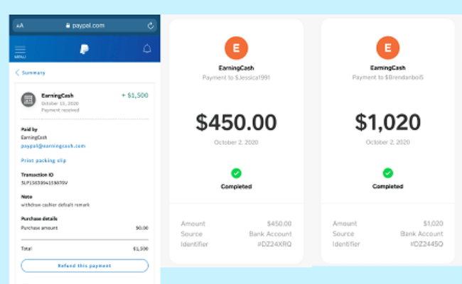 Earningcash.co Review - Fake Income Proof