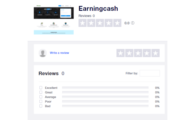 Earningcash.co Review - Fake TrustPilot Reviews
