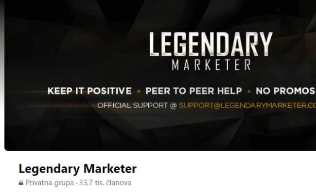 Legendary Marketer Facebook Group