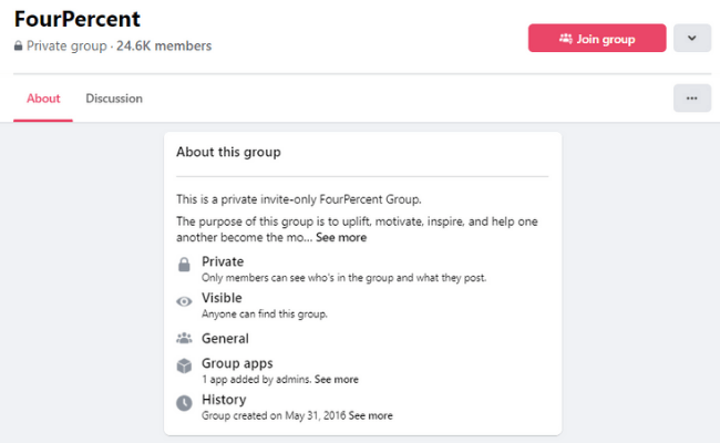 Four Percent Group Community