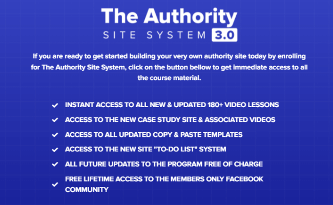 The Authority Site System 3.0 Update