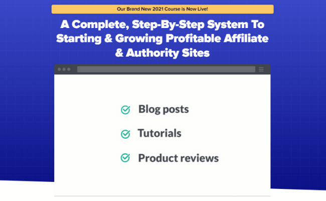 The Authority Site System Sales Page