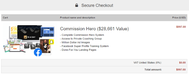 Commission Hero Pricing