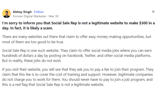 How I Improved My Social Sales Rep Review In One Easy Lesson