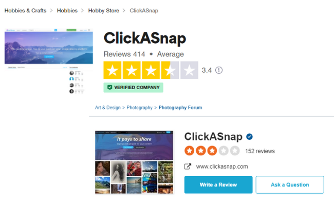 ClickASnap Reviews